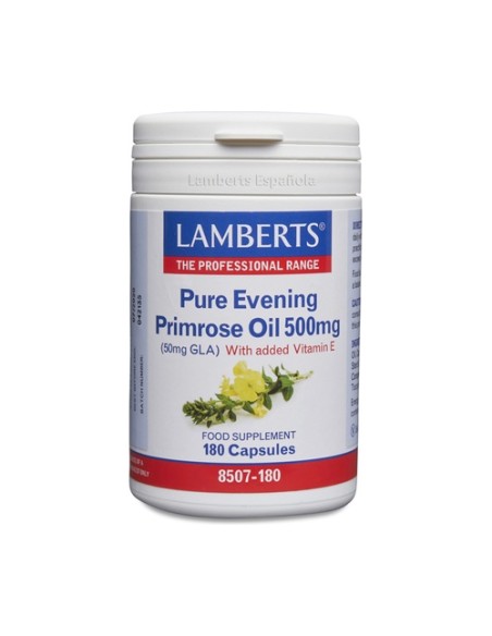 Aceite de prímula puro 180 cápsulas de 500mg Lamberts