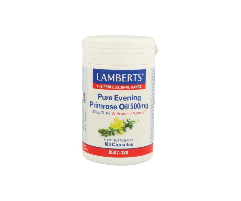 Aceite de prímula puro 180 cápsulas de 500mg Lamberts