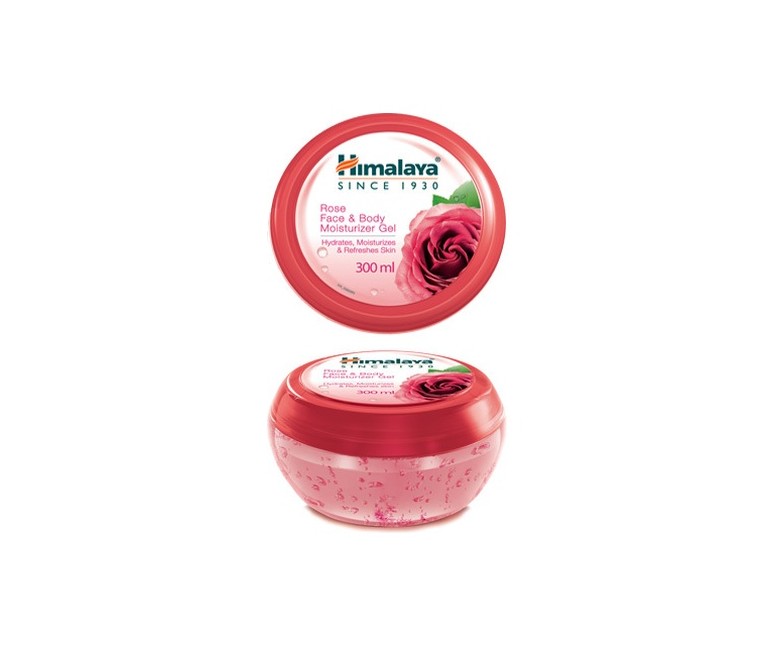 Gel hidratante rosas (rostro y cuerpo) 300 ml de gel Himalaya Herbals