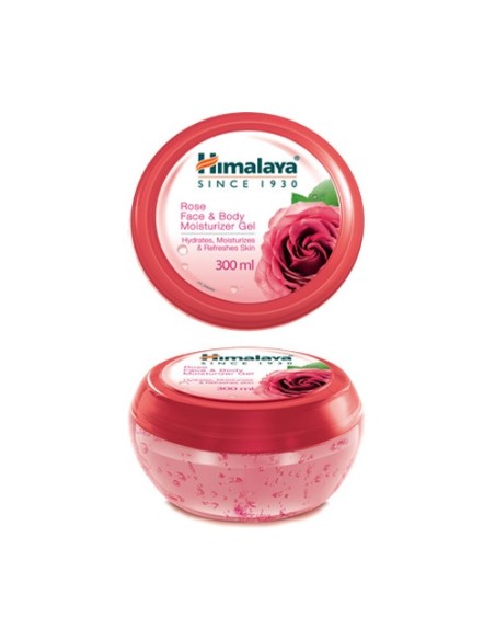 Gel hidratante rosas (rostro y cuerpo) 300 ml de gel Himalaya Herbals