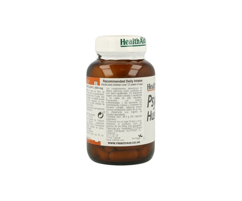 Fibra de Cáscara Psyllium 60 comprimidos Health Aid