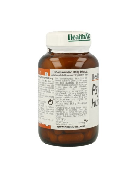 Fibra de Cáscara Psyllium 60 comprimidos Health Aid