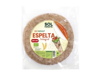Tortillas wrap de espelta con lino Bio
