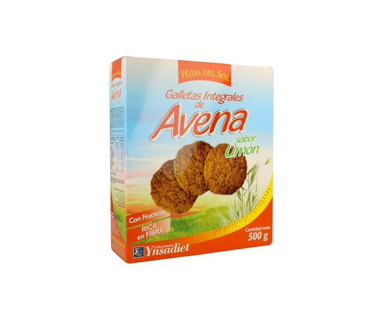 Galletas avena sabor limón 500 g (Limón) Hijas del Sol