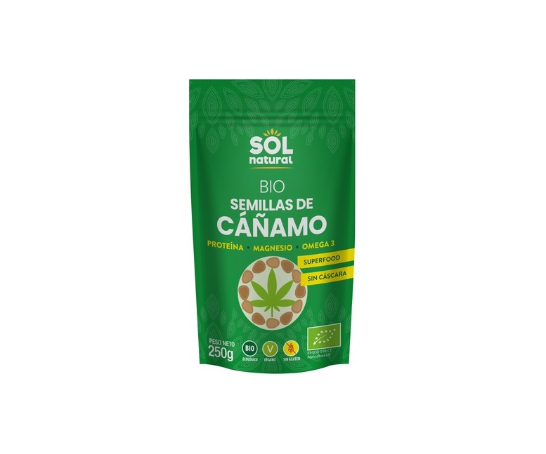 Semillas de cáñamo peladas Bio 250 g Sol Natural
