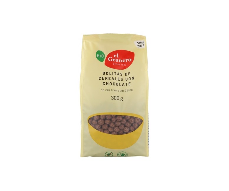 Bolitas de cereales con chocolate bio 300 g (Chocolate) El Granero Integral