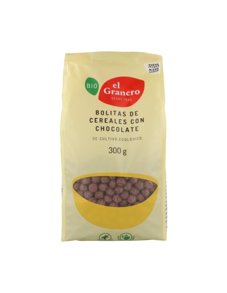 Bolitas de cereales con chocolate bio 300 g (Chocolate) El Granero Integral