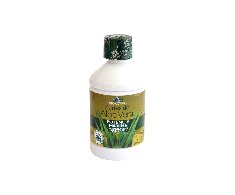 Zumo de Aloe Vera Potencia Máxima 500 ml Aloe Pura