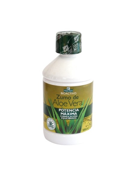 Zumo de Aloe Vera Potencia Máxima 500 ml Aloe Pura