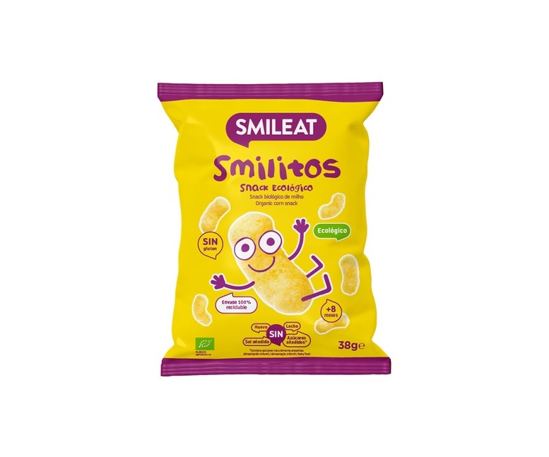 Smilitos Gusanitos de Maiz Eco sin Gluten 38 g Smileat