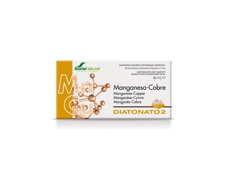Diatonato 2 Manganeso-Cobre 28 viales Soria Natural