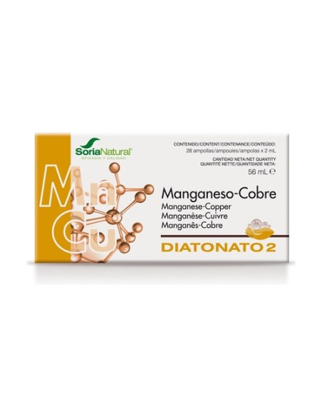 Diatonato 2 Manganeso-Cobre 28 viales Soria Natural