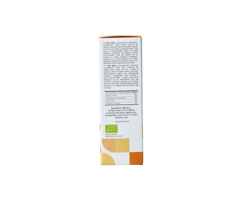 Aceite Esencial Naranja Dulce Bio 10 ml Terpenic