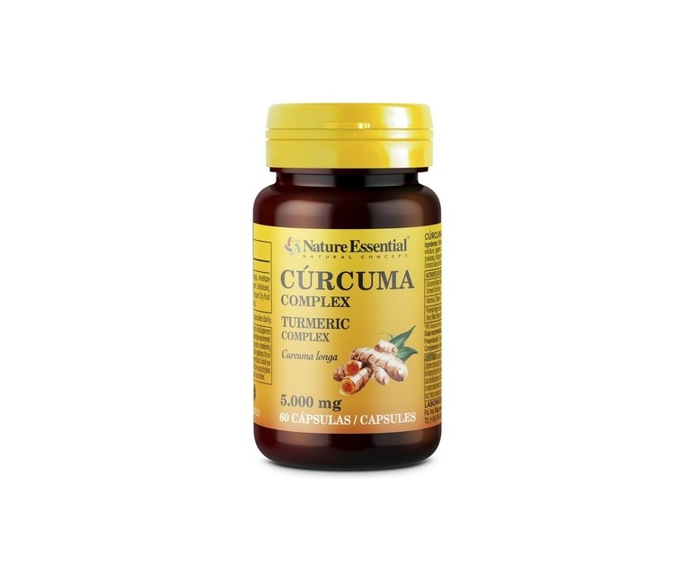 Cúrcuma complex con vitamina C y pimineta 60 cápsulas Nature Essential