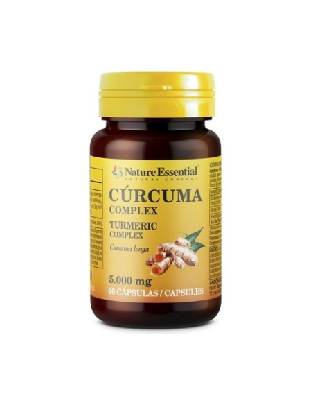 Cúrcuma complex con vitamina C y pimineta 60 cápsulas Nature Essential
