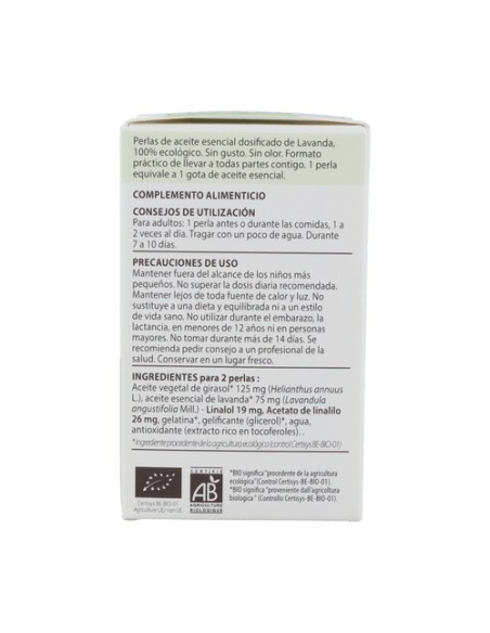 Perlas Lavanda Bio 60 perlas Pranarom