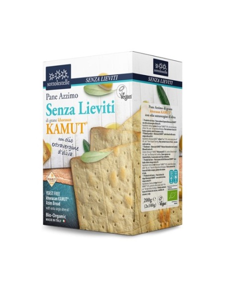 Pan sin levadura Khorasan Kamut® Bio 200 g Sottolestelle