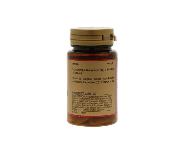 Maca 60 cápsulas de 500mg Obire