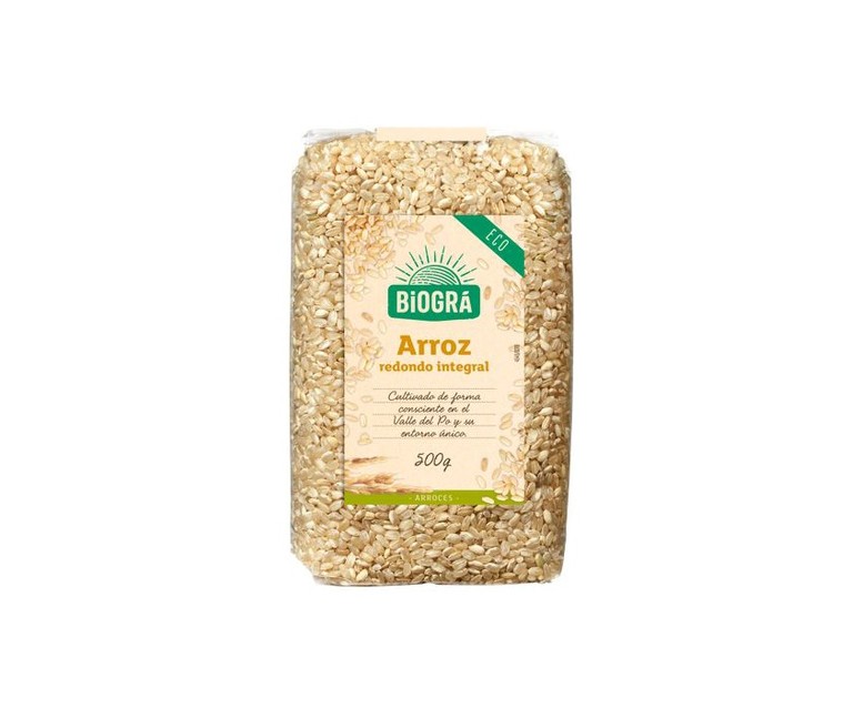Arroz Integral Grano Redondo Bio 500 g Biográ