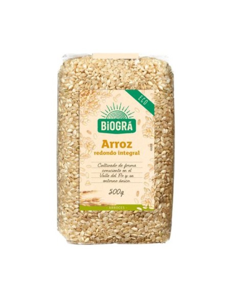 Arroz Integral Grano Redondo Bio 500 g Biográ