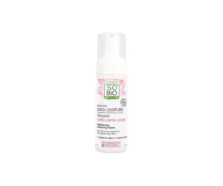 Espuma limpiadora iluminadora 150 ml So'Bio