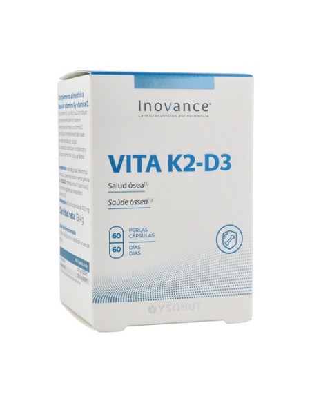 Vita K2+D3 60 perlas de 328.26mg Inovance