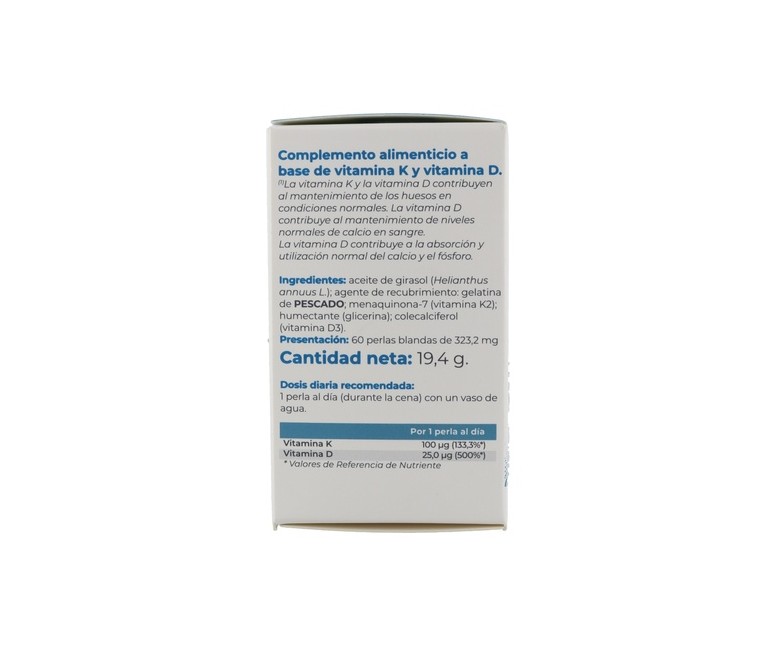 Vita K2+D3 60 perlas de 328.26mg Inovance