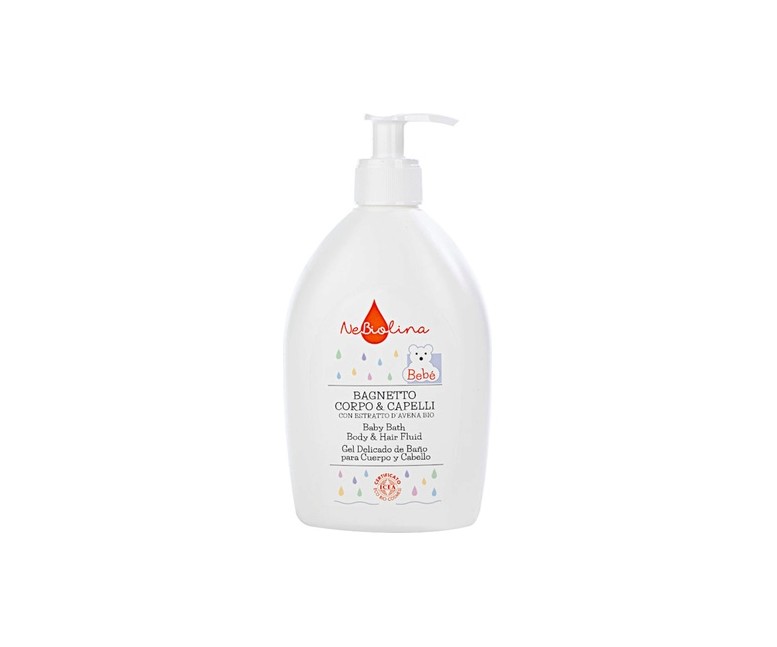 Loción de baño cuerpo y cabello bebé 500 ml NeBiolina