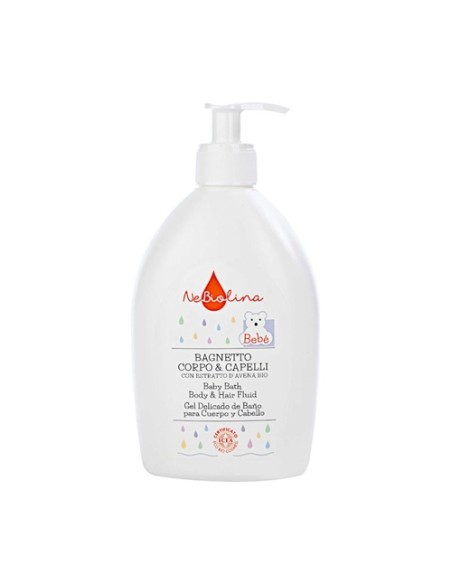 Loción de baño cuerpo y cabello bebé 500 ml NeBiolina