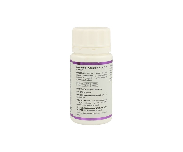 L-cisteína Holomega 50 cápsulas de 660mg Equisalud