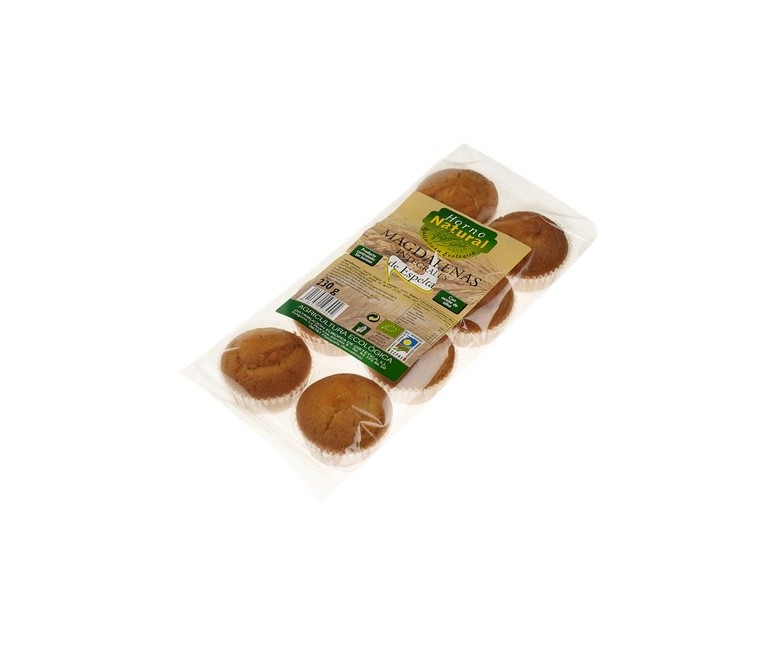 Bio madalenas integrales espelta 230 g (Espelta) Horno Natural