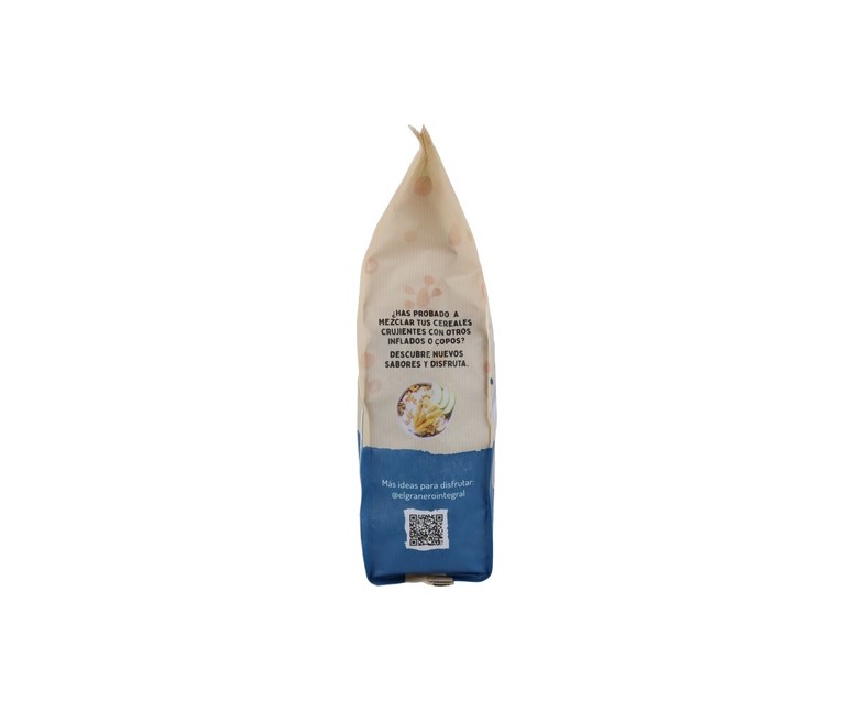Arroz integral hinchado con agave y cacao bio 300 g (Cacao) El Granero Integral