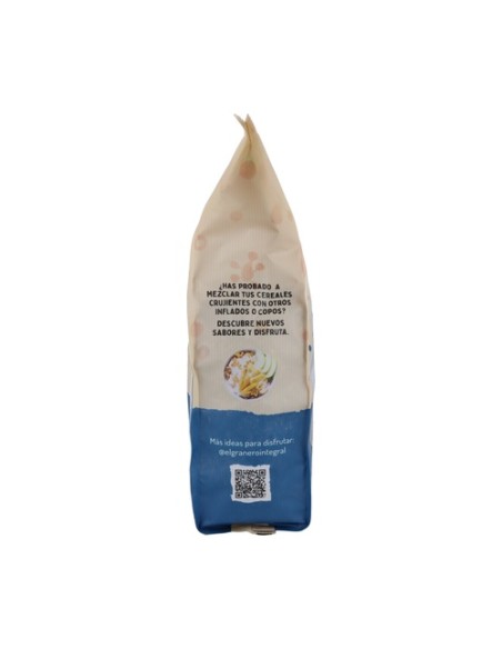 Arroz integral hinchado con agave y cacao bio 300 g (Cacao) El Granero Integral