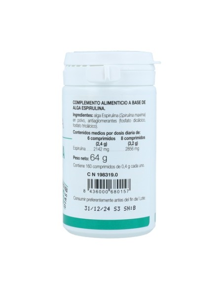 Espirulina 160 comprimidos Ana Maria Lajusticia
