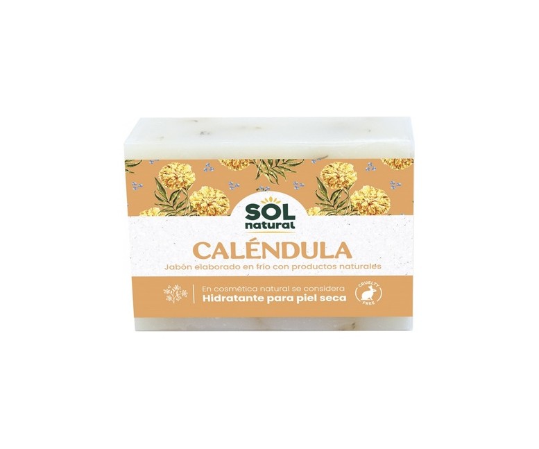 Jabón natural de caléndula 100 g Sol Natural
