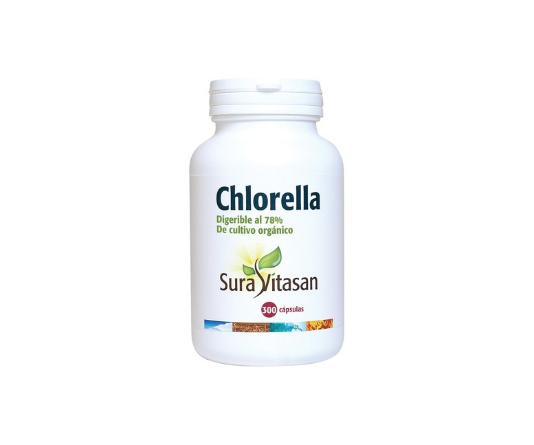 Chlorella 300 cápsulas de 455mg Sura Vitasan
