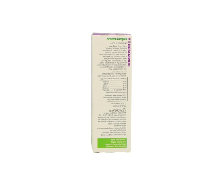 Composor 40 Fórmula XXI 50 ml Soria Natural