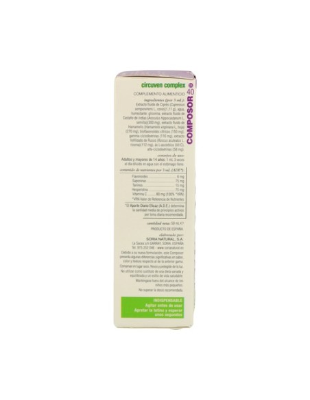 Composor 40 Fórmula XXI 50 ml Soria Natural