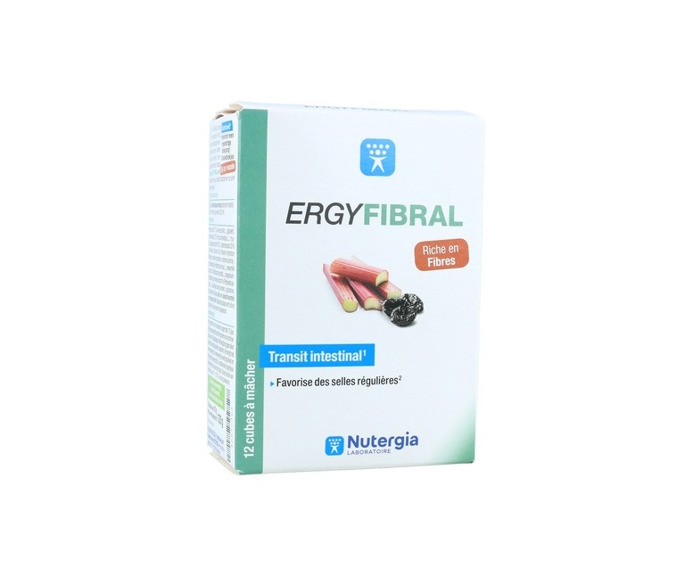 Ergyfibral fibra 12 comprimidos masticables Nutergia