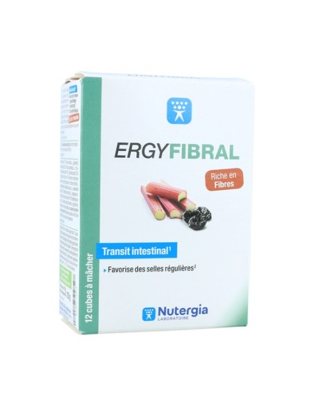 Ergyfibral fibra 12 comprimidos masticables Nutergia