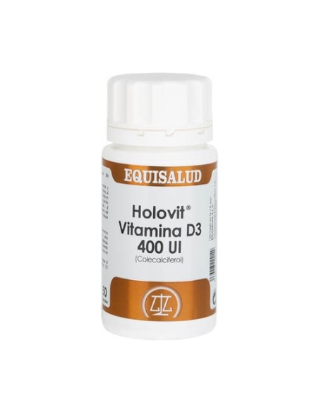 Holovit Vitamina D3 400 UI 50 cápsulas Equisalud