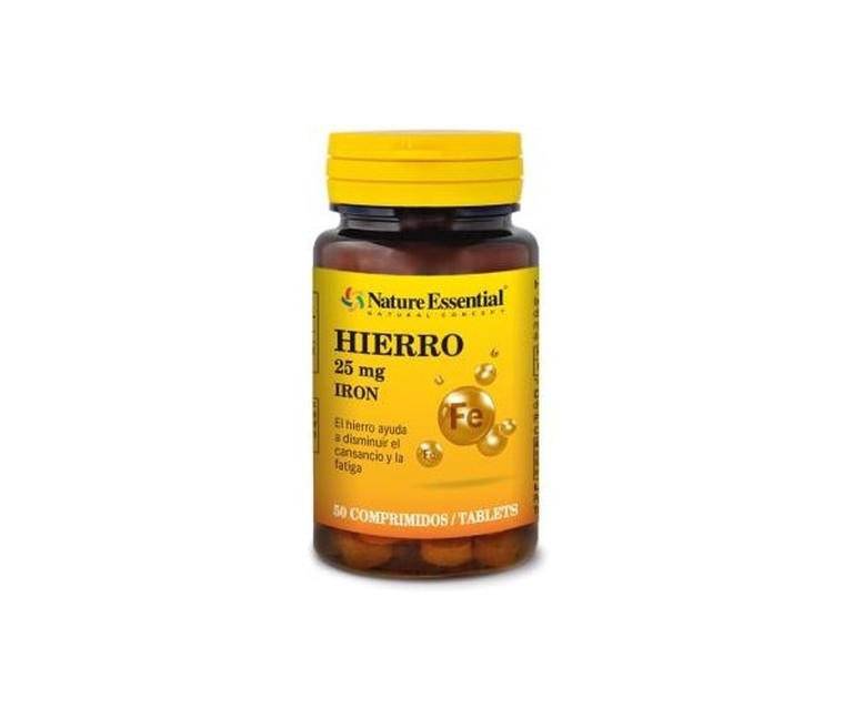 Hierro 25mg 50 comprimidos Nature essential