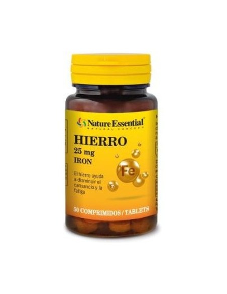 Hierro 25mg 50 comprimidos Nature essential