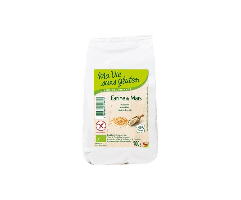 Harina de maíz orgánica 500 g de polvo Ma Vie sans Gluten