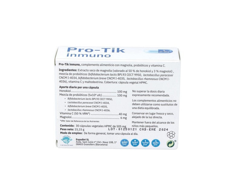 Pro-tik inmuno 30 cápsulas Espadiet