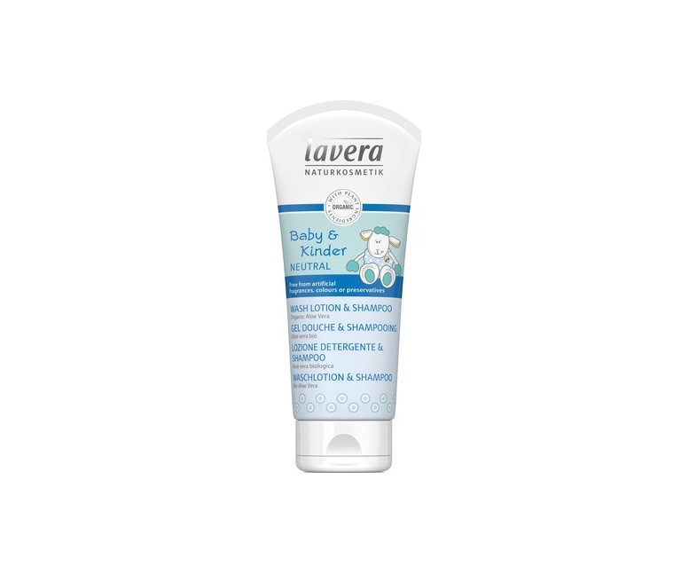 Gel ducha y champú bebé 200 ml Lavera