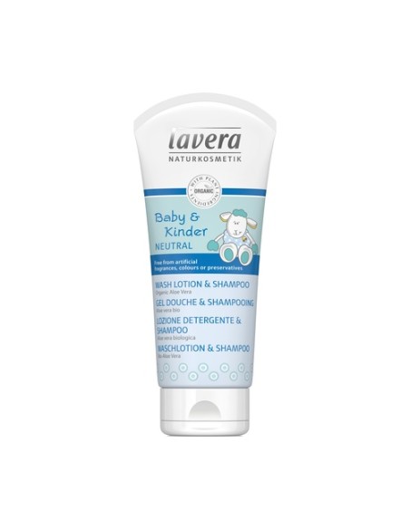 Gel ducha y champú bebé 200 ml Lavera