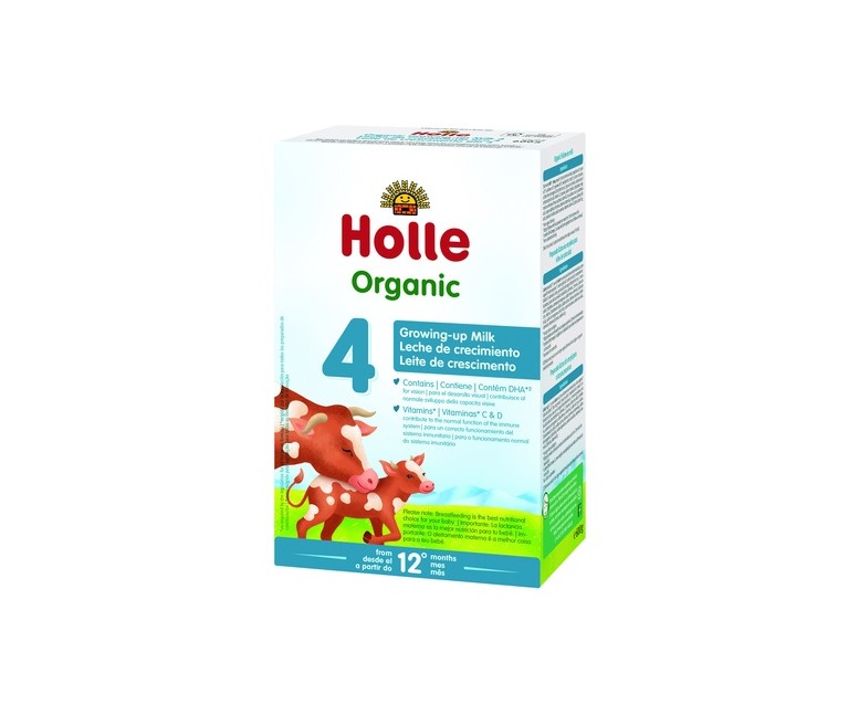 Leche Infantil Crecimiento 4 Vaca Bio 12m+ 600 g Holle