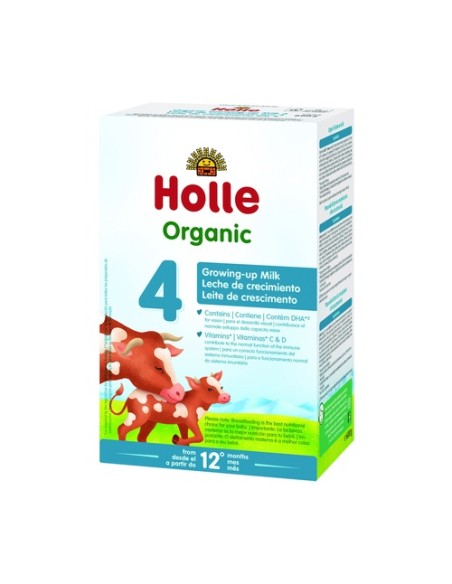 Leche Infantil Crecimiento 4 Vaca Bio 12m+ 600 g Holle