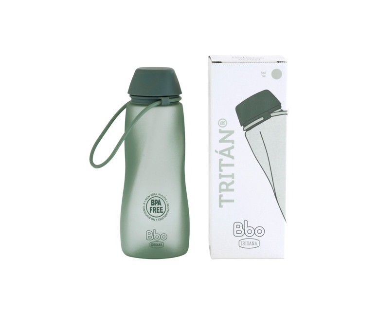 Botella Bbo tritán verde 550 ml 1 unidad (Verde) Irisana